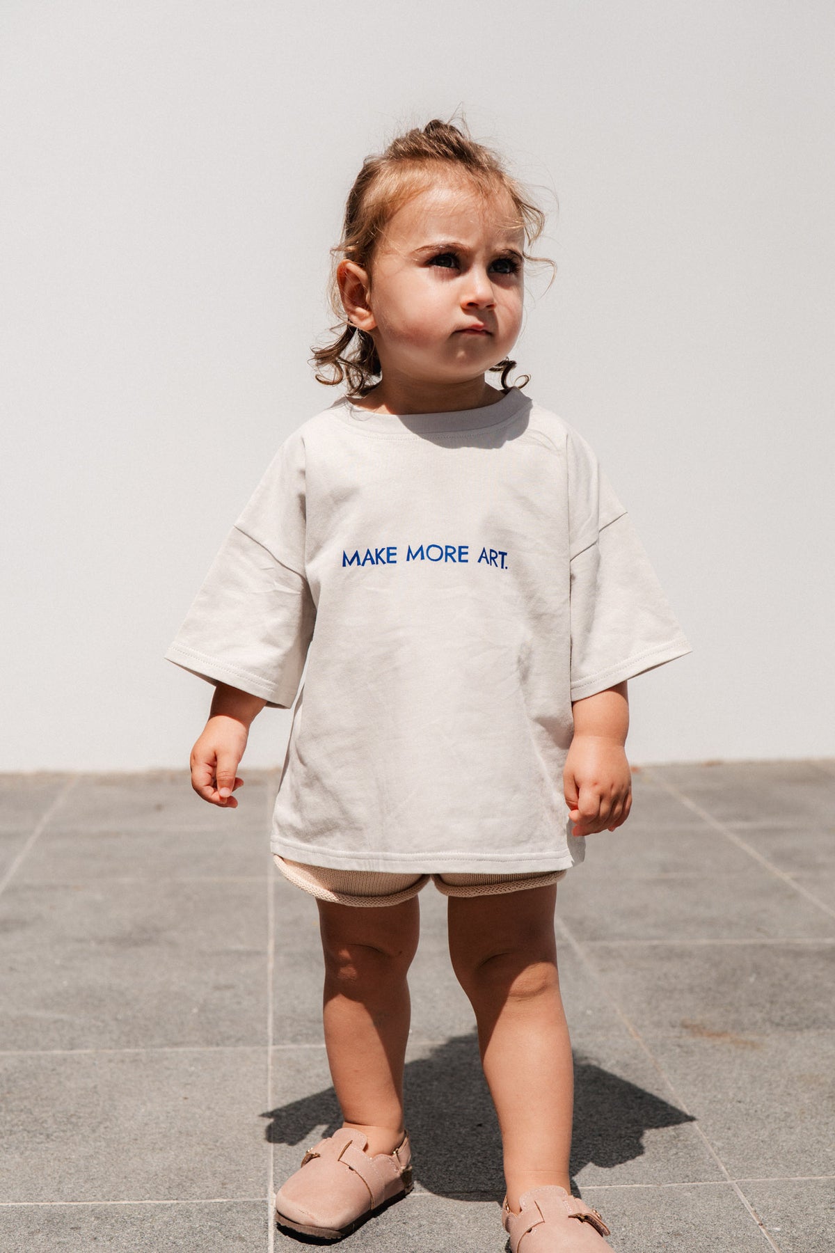 Make More Art Tee - Grey