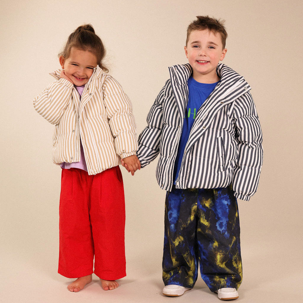 Bear Stripe Jackets which convert to vests