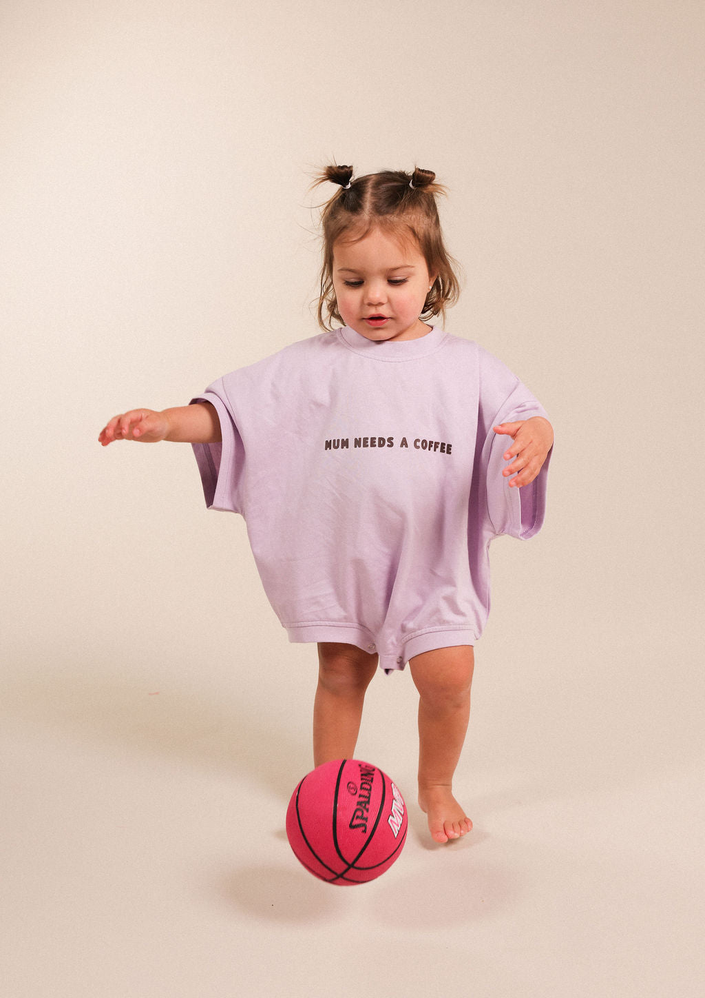 Mum Needs A Coffee Romper - Violet (Pre-order)