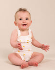 lemon print bodysuit